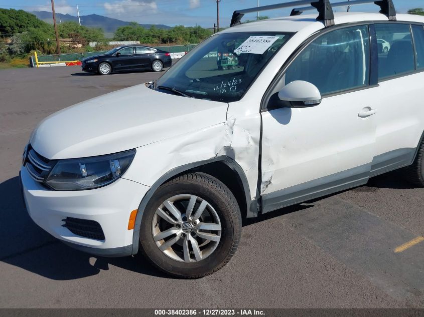 2013 VOLKSWAGEN TIGUAN S - WVGAV3AX1DW620339