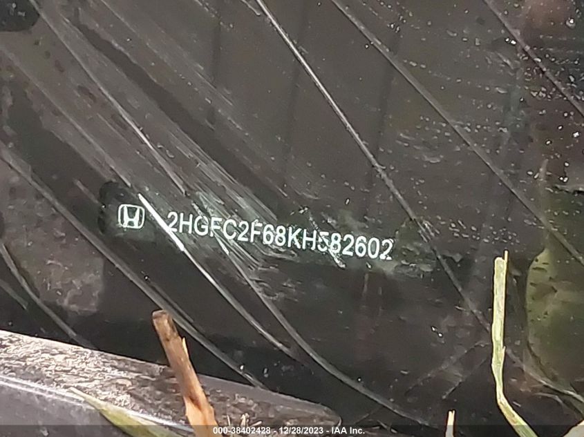 2019 HONDA CIVIC LX - 2HGFC2F68KH582602