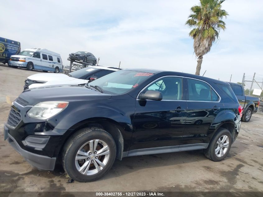 2016 CHEVROLET EQUINOX LS - 2GNALBEK1G6119587