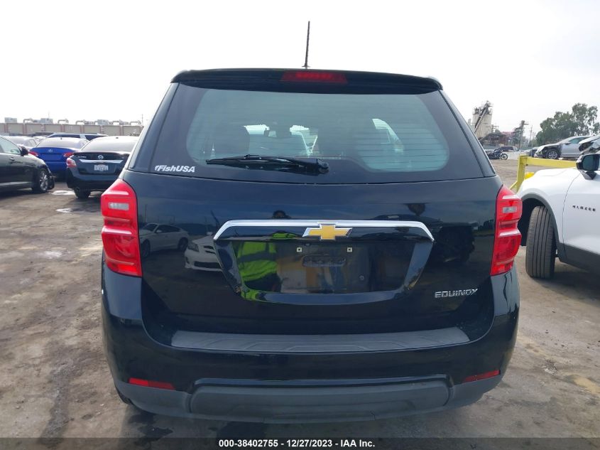 2016 CHEVROLET EQUINOX LS - 2GNALBEK1G6119587
