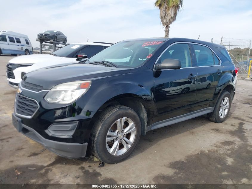 2016 CHEVROLET EQUINOX LS - 2GNALBEK1G6119587