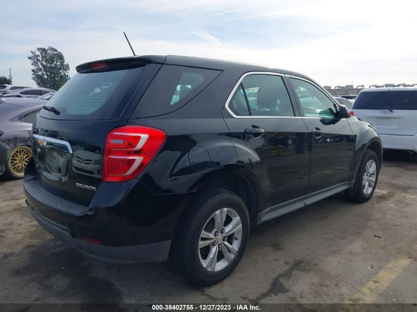 2016 CHEVROLET EQUINOX LS - 2GNALBEK1G6119587