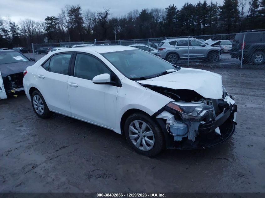 2016 TOYOTA COROLLA LE - 2T1BURHE1GC626254