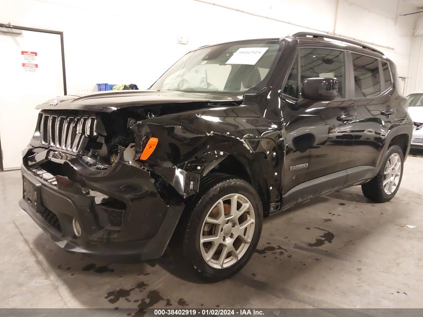 VIN ZACNJDBB1MPM25412 2021 JEEP RENEGADE LATITUDE 4X4