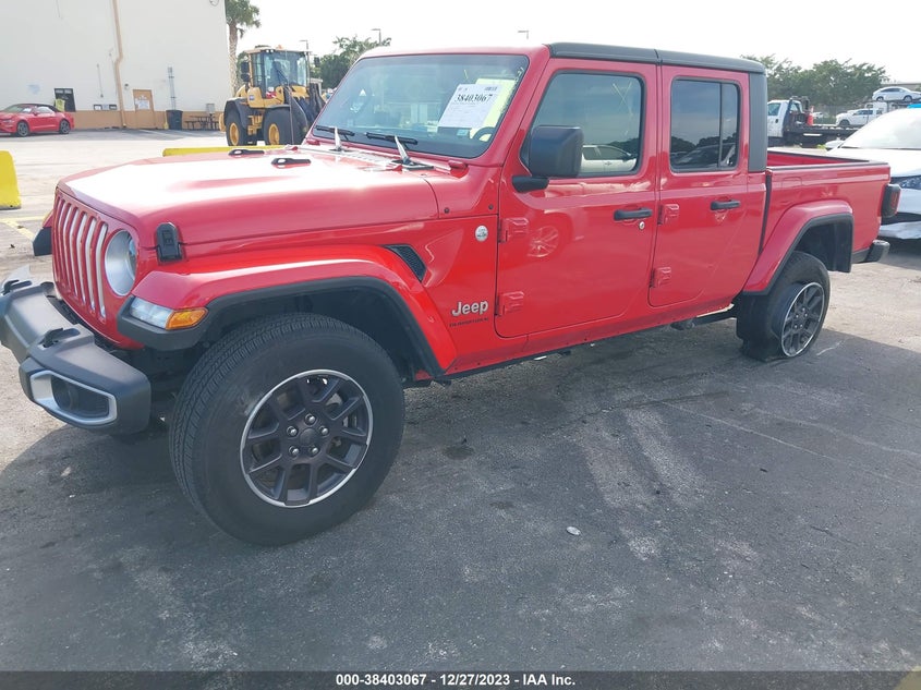 VIN 1C6HJTFG7PL514210 2023 JEEP GLADIATOR OVERLAND 4X4