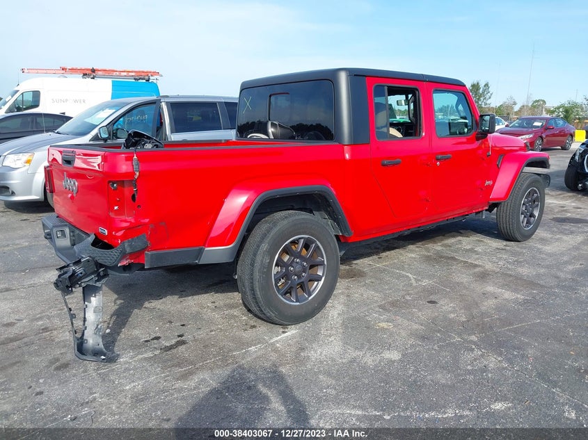 VIN 1C6HJTFG7PL514210 2023 JEEP GLADIATOR OVERLAND 4X4
