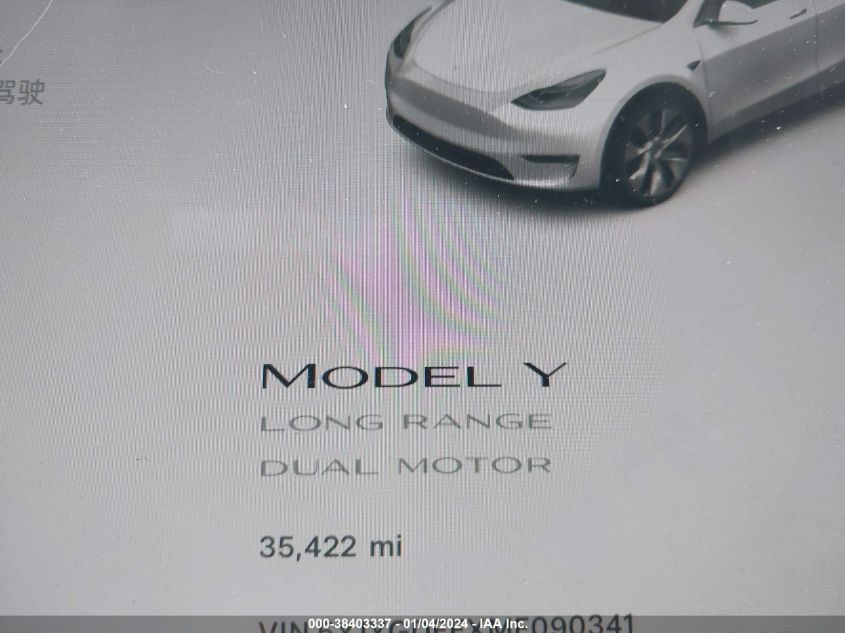 2021 TESLA MODEL Y - 5YJYGDEEXMF090341