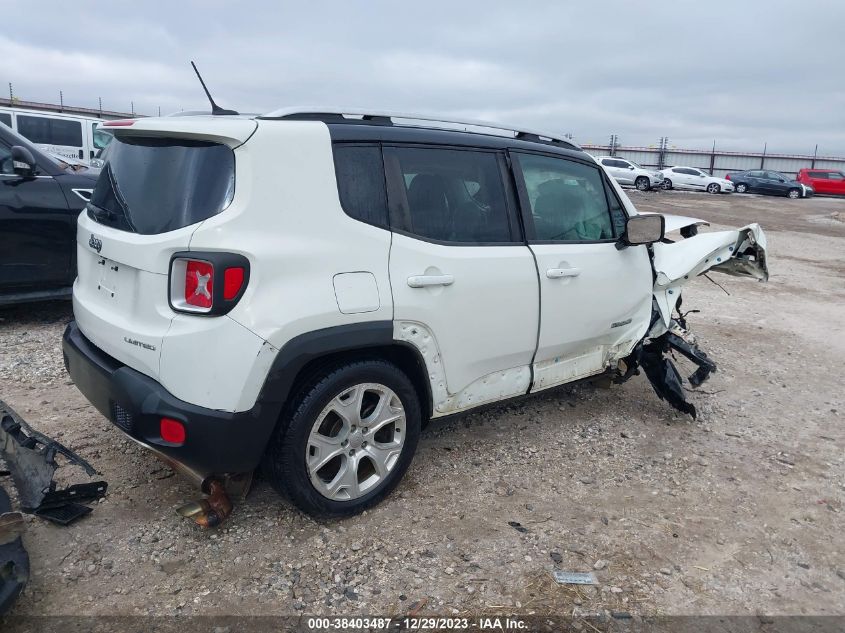 2016 JEEP RENEGADE LIMITED - ZACCJADT4GPC51953