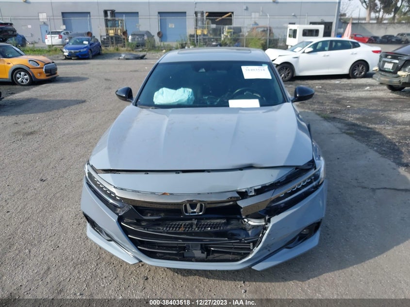 VIN 1HGCV2F38NA003551 2022 HONDA ACCORD SPORT 2.0T