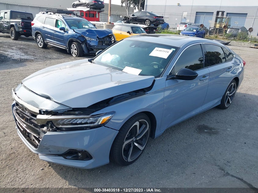 VIN 1HGCV2F38NA003551 2022 HONDA ACCORD SPORT 2.0T