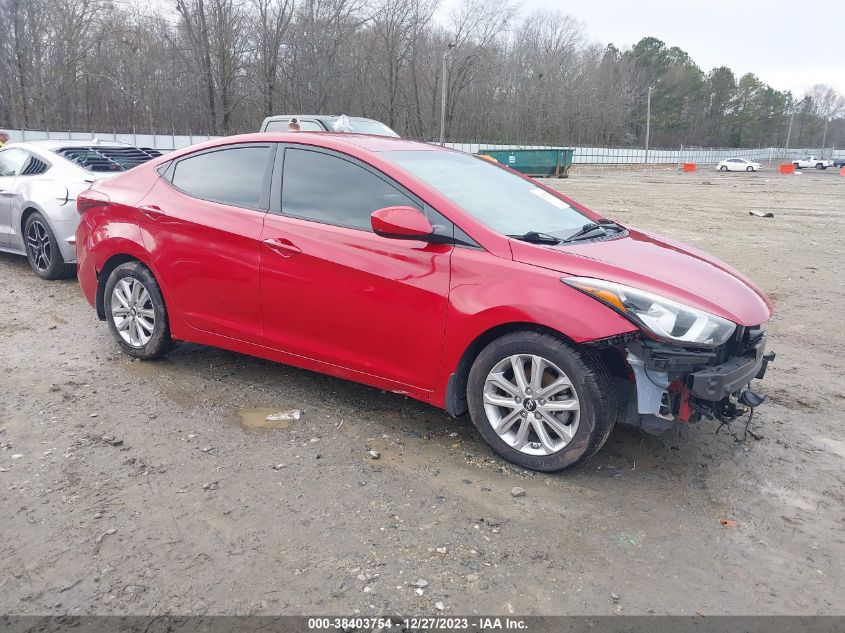2016 HYUNDAI ELANTRA SE - KMHDH4AE6GU526238