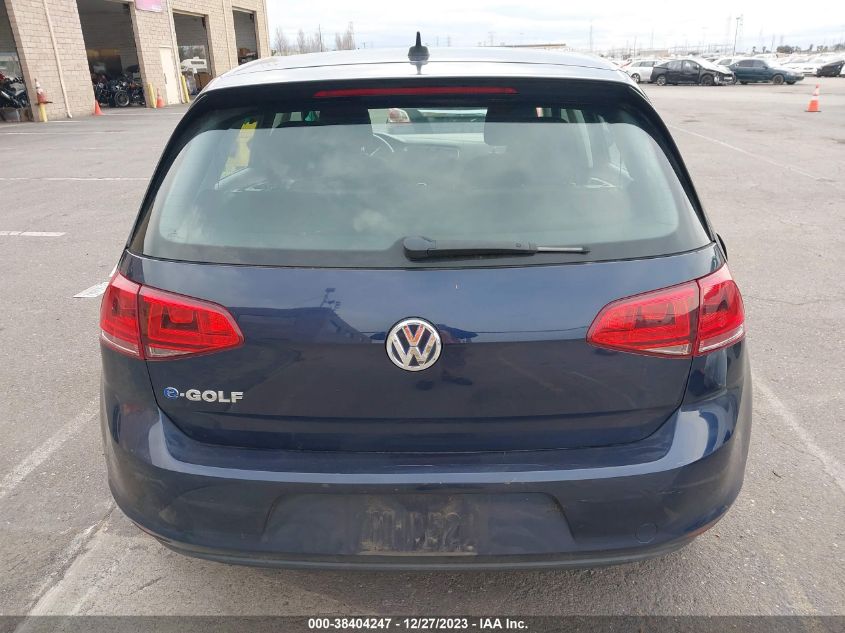 2016 VOLKSWAGEN E-GOLF SE - WVWKP7AU2GW903756