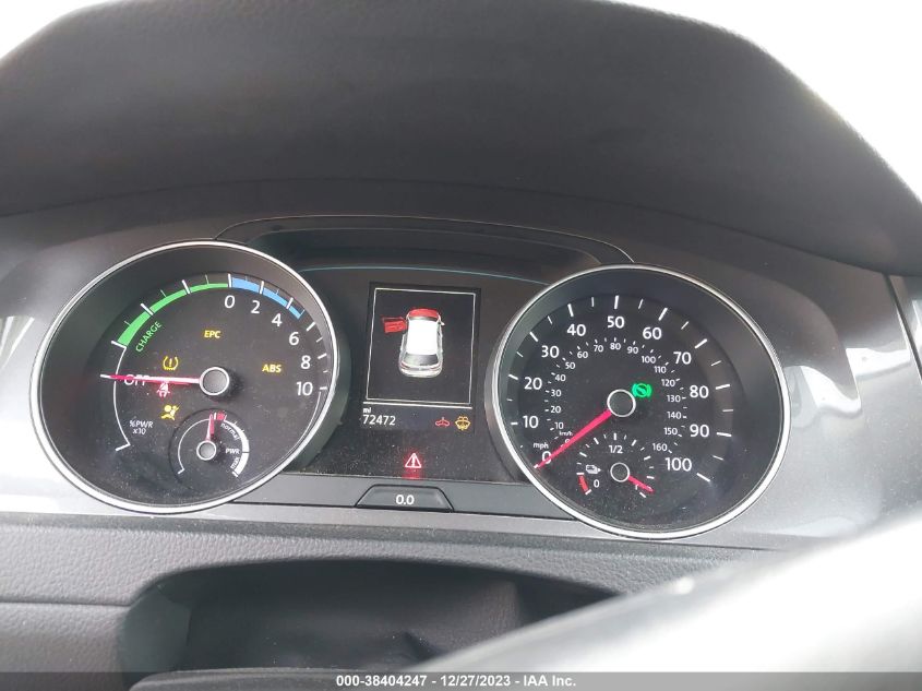 2016 VOLKSWAGEN E-GOLF SE - WVWKP7AU2GW903756