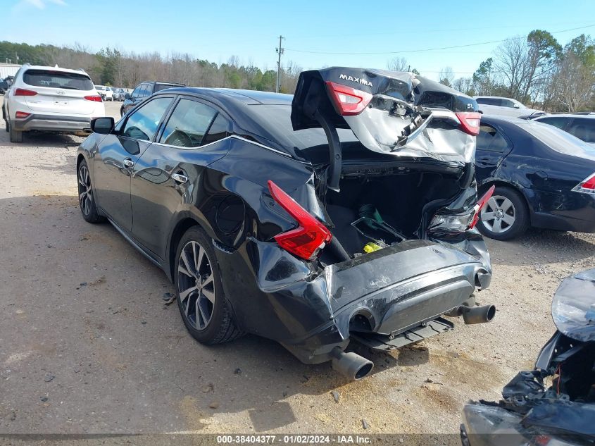 2017 NISSAN MAXIMA 3.5S/SV/SL/SR/PLAT - 1N4AA6AP6HC364441