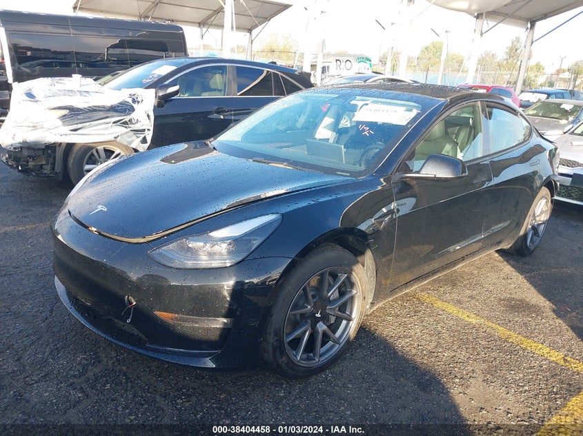 2022 TESLA MODEL 3 U   U(VIN: 5YJ3E1EB3NF324048