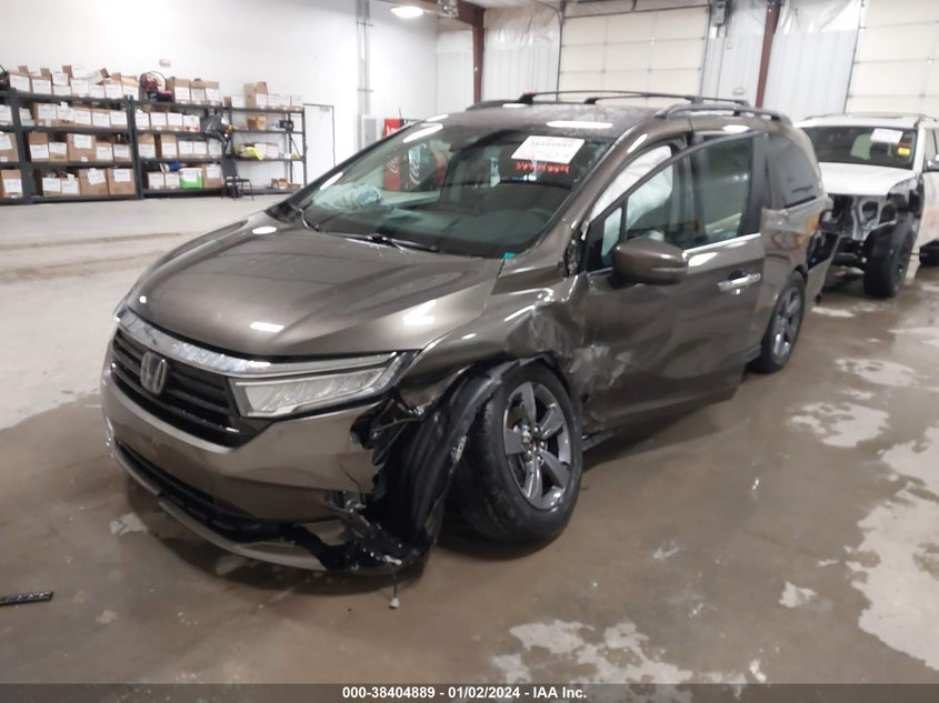 VIN 5FNRL6H50MB031418 2021 HONDA ODYSSEY EX