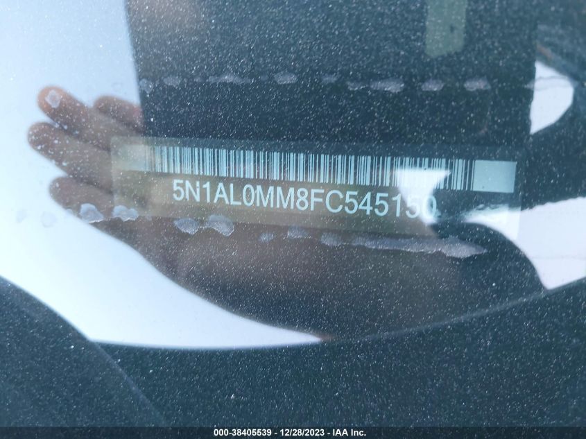 2015 INFINITI QX60 - 5N1AL0MM8FC545150