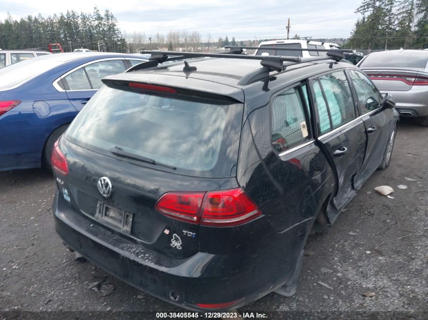 2015 VOLKSWAGEN GOLF SPORTWAGEN TDI S 4-DOOR - 3VWFA7AU9FM519813