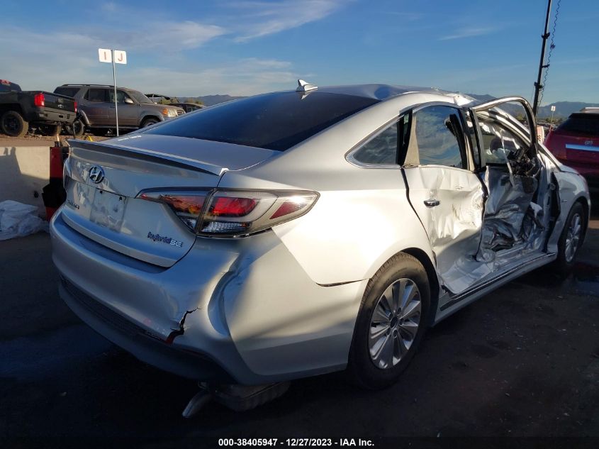 VIN KMHE24L35HA063674 2017 HYUNDAI SONATA HYBRID SE