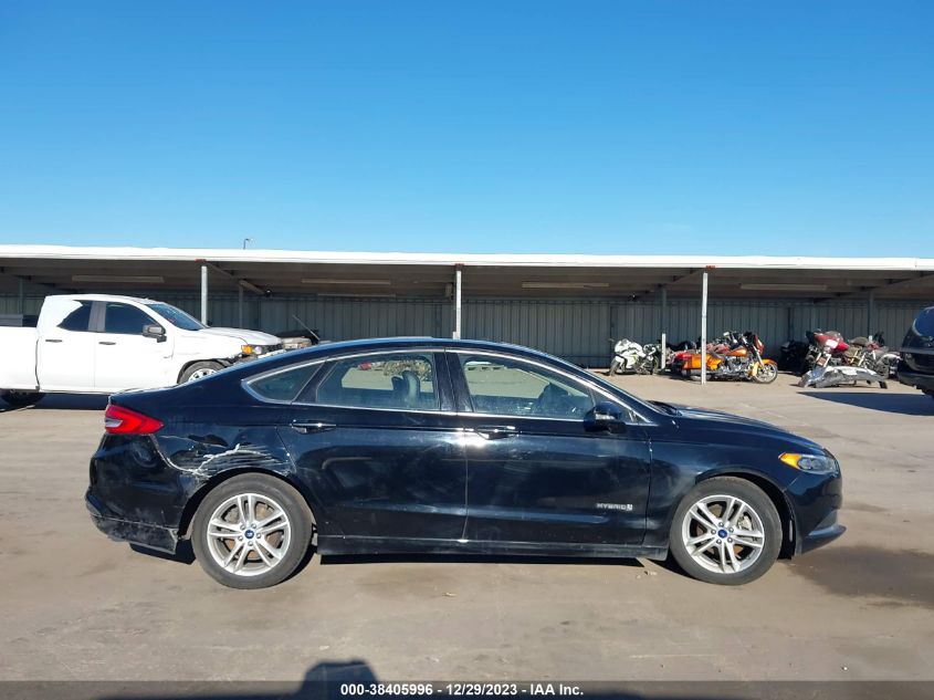 2018 FORD FUSION HYBRID SE - 3FA6P0LU2JR152325
