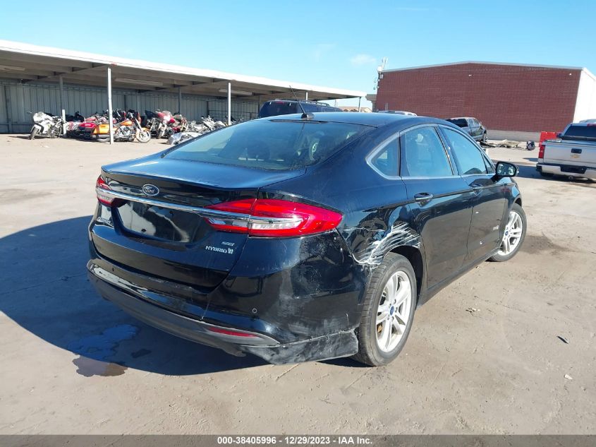 2018 FORD FUSION HYBRID SE - 3FA6P0LU2JR152325
