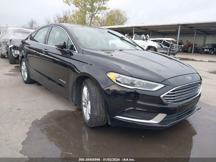 2018 FORD FUSION HYBRID SE - 3FA6P0LU2JR152325