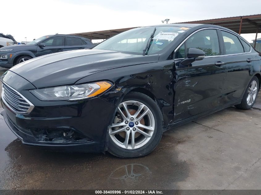 2018 FORD FUSION HYBRID SE - 3FA6P0LU2JR152325