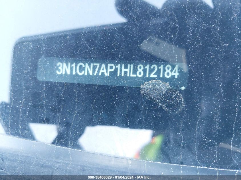 2017 NISSAN VERSA S/S PLUS/SV/SL - 3N1CN7AP1HL812184