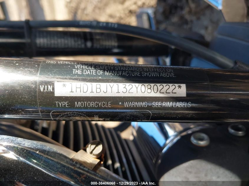 2002 HARLEY-DAVIDSON FLSTC - 1HD1BJY132Y080222