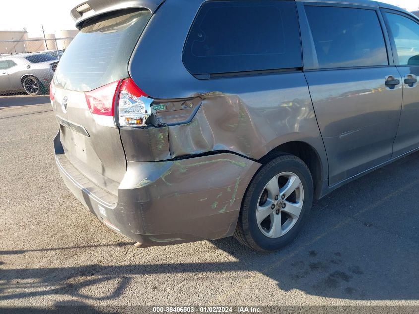 2014 TOYOTA SIENNA L V6 7 PASSENGER - 5TDZK3DC9ES422246