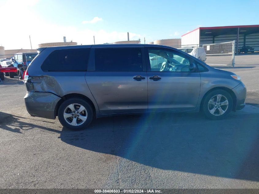2014 TOYOTA SIENNA L V6 7 PASSENGER - 5TDZK3DC9ES422246