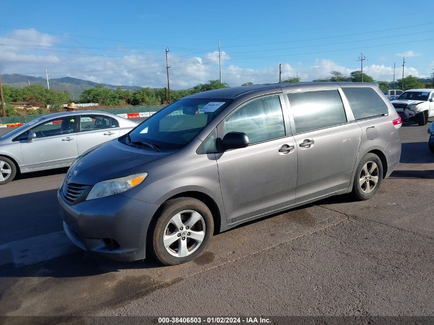 2014 TOYOTA SIENNA L V6 7 PASSENGER - 5TDZK3DC9ES422246