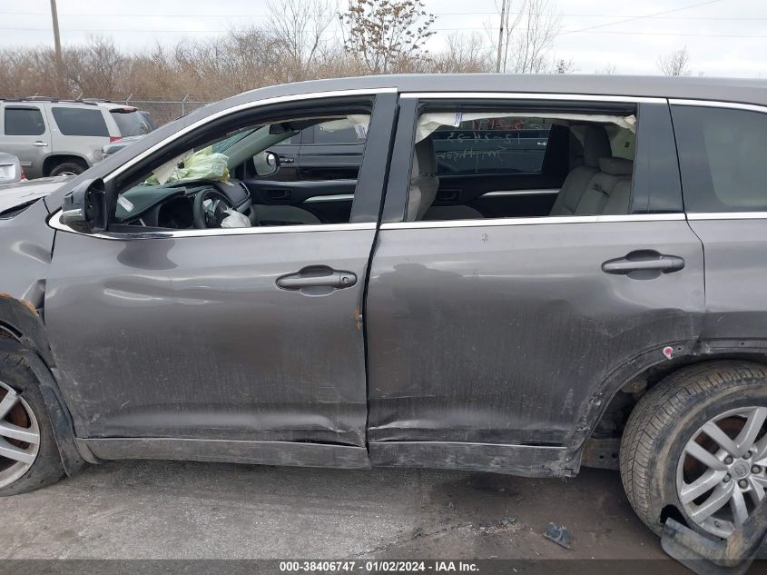 2015 TOYOTA HIGHLANDER LE V6 - 5TDBKRFH2FS158978