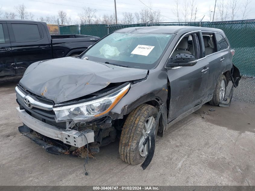 2015 TOYOTA HIGHLANDER LE V6 - 5TDBKRFH2FS158978