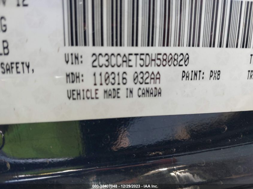 2013 CHRYSLER 300C 2C3CCAET5DH580820
