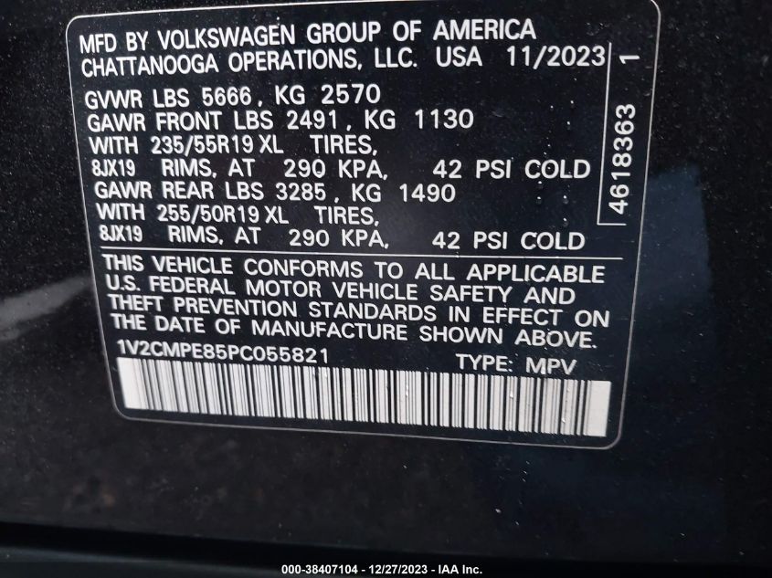 2023 VOLKSWAGEN ID.4 PRO 1V2CMPE85PC055821