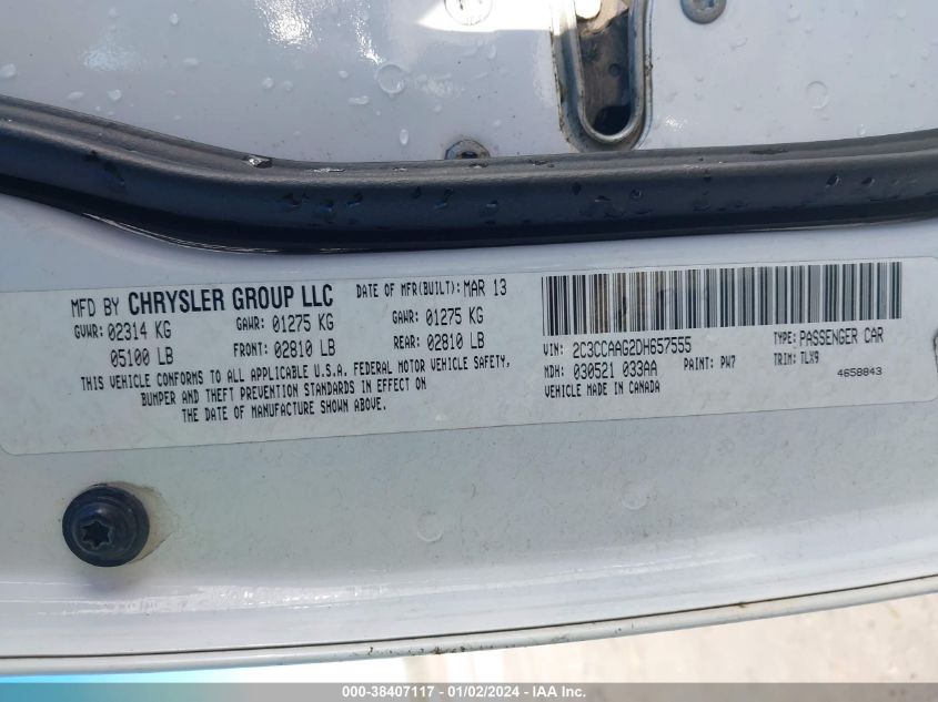 2013 CHRYSLER 300 - 2C3CCAAG2DH657555