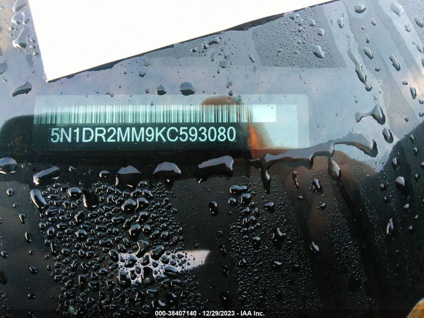 2019 NISSAN PATHFINDER S - 5N1DR2MM9KC593080