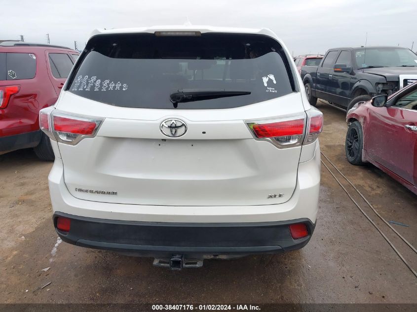 2016 TOYOTA HIGHLANDER XLE - 5TDKKRFHXGS159863