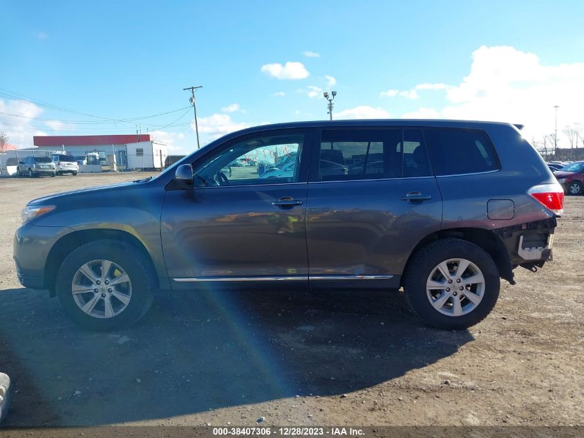 2013 TOYOTA HIGHLANDER - 5TDZA3EH4DS044770