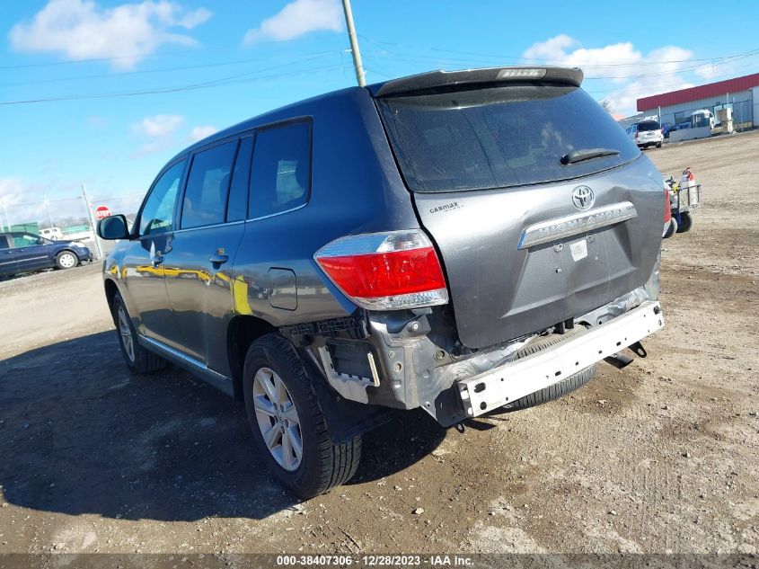 2013 TOYOTA HIGHLANDER - 5TDZA3EH4DS044770