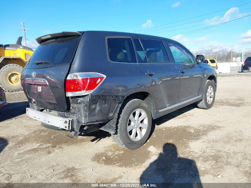 2013 TOYOTA HIGHLANDER - 5TDZA3EH4DS044770