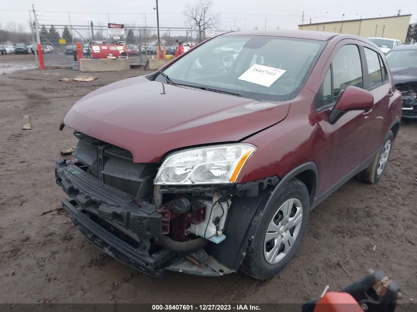 2016 CHEVROLET TRAX 1LS - 3GNCJKSB8GL225274