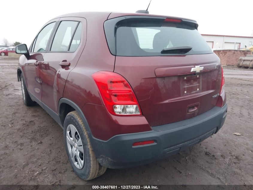 2016 CHEVROLET TRAX 1LS - 3GNCJKSB8GL225274