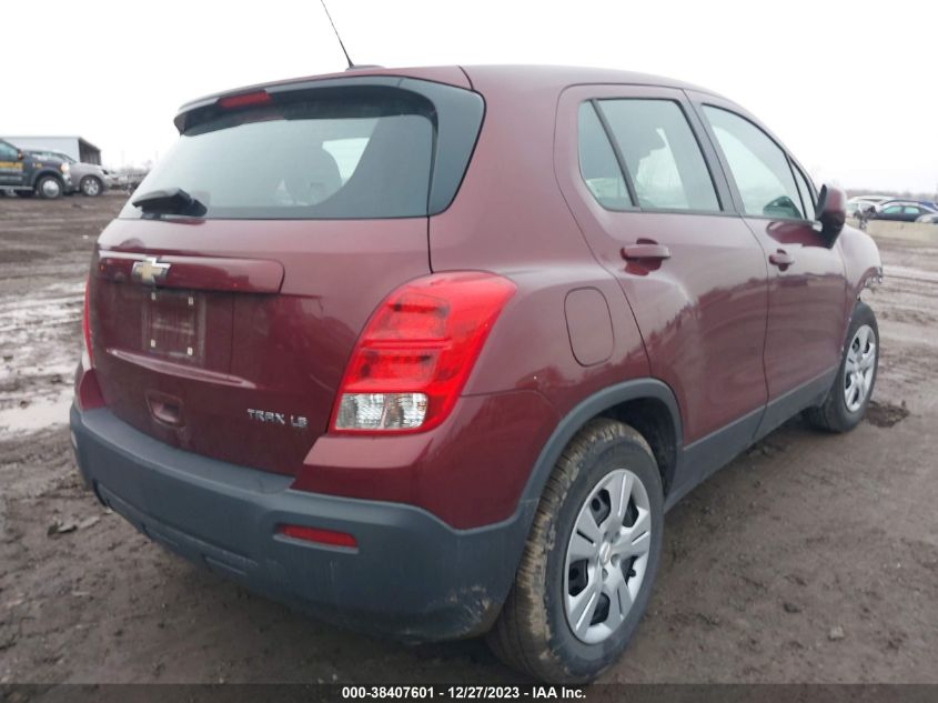2016 CHEVROLET TRAX 1LS - 3GNCJKSB8GL225274