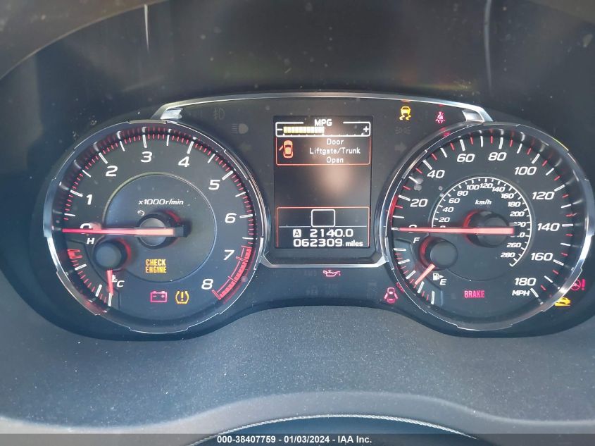 2019 SUBARU WRX - JF1VA1A67K9814324