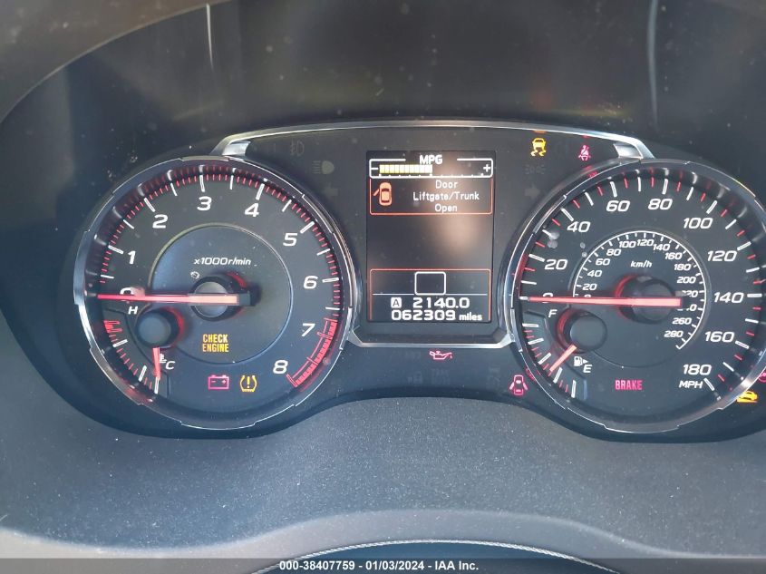 2019 SUBARU WRX - JF1VA1A67K9814324