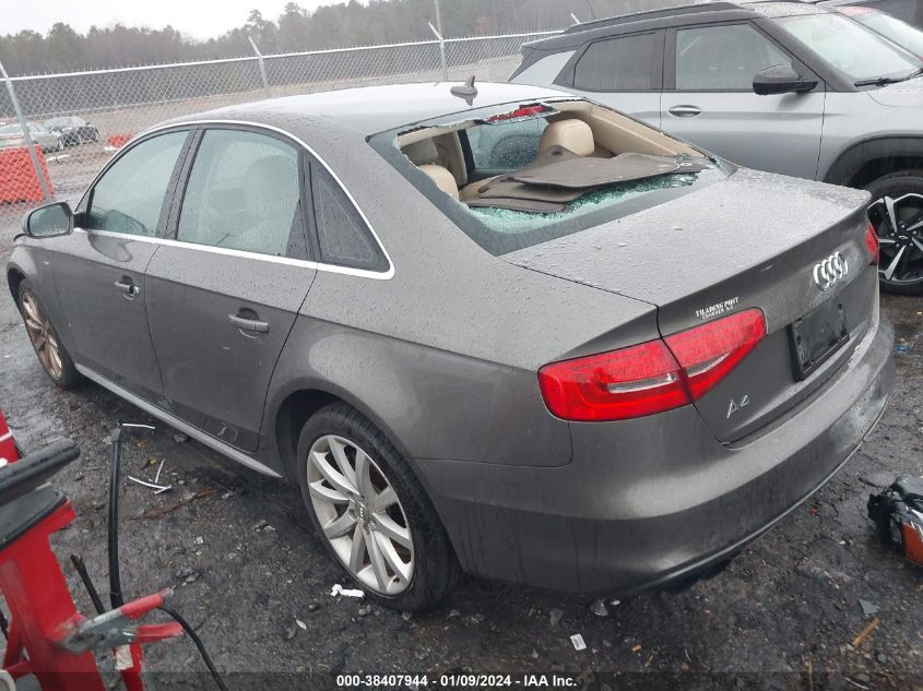 2014 AUDI A4 PREMIUM - WAUAFAFL3EA070181