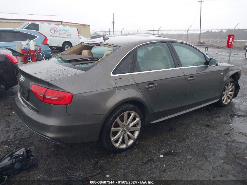 2014 AUDI A4 PREMIUM - WAUAFAFL3EA070181