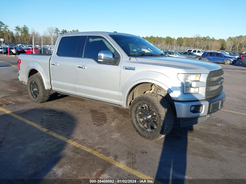 2017 FORD F-150 PLATINUM - 1FTEW1EFXHFC20083